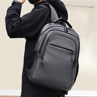 CaringKleing大容量双肩背包男初中生大学生书包休闲商务电脑背包