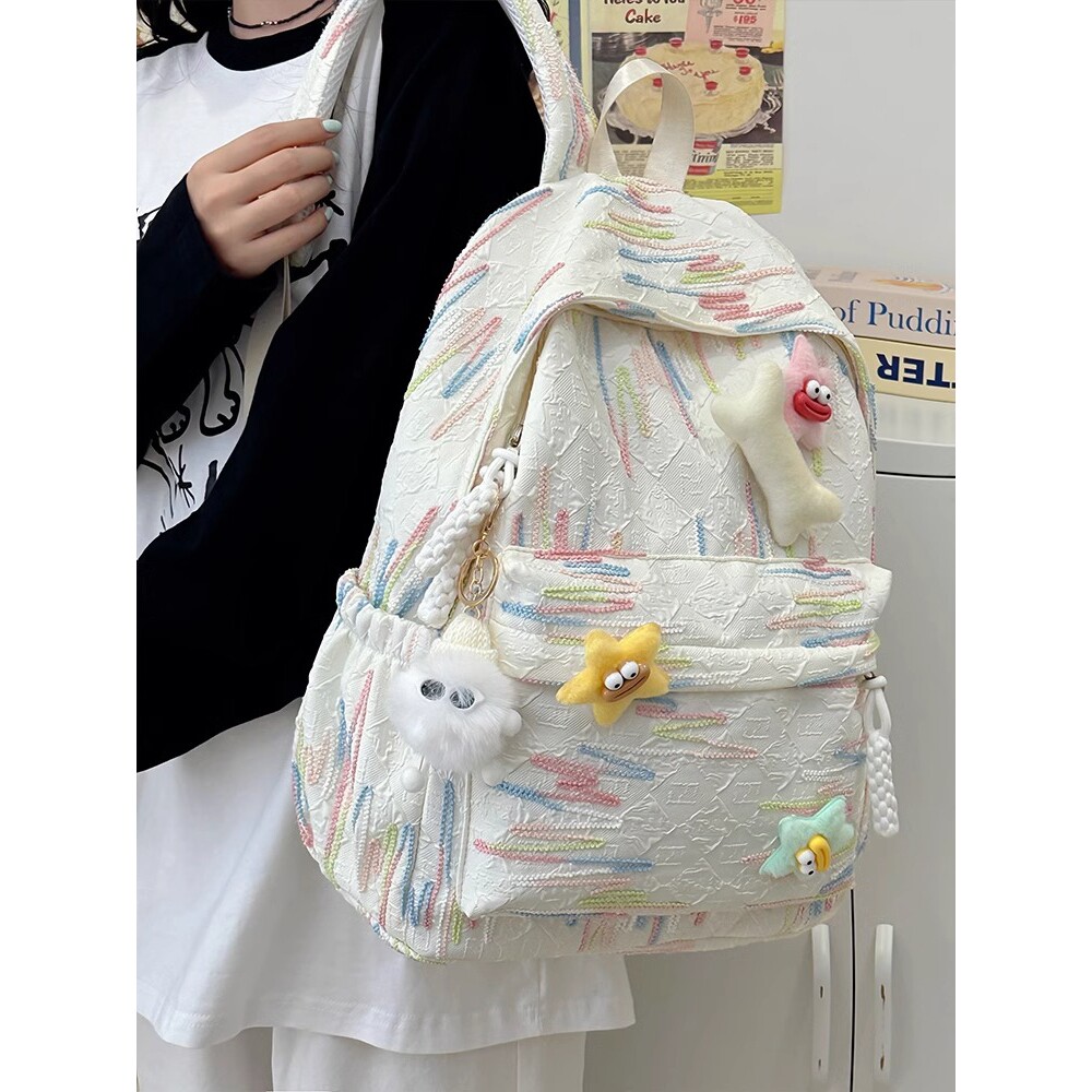 德国书包初中生女生超小众高颜值设计感高中生双肩包女大学生背包