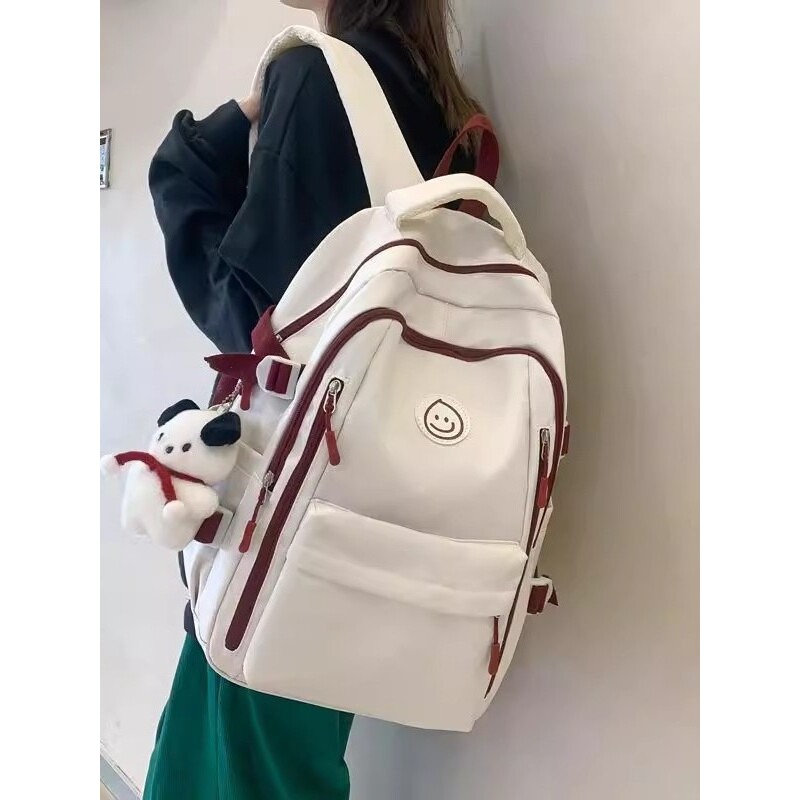 德国SUMML书包简约女生初高学生背包双肩包大容量轻便可装电脑