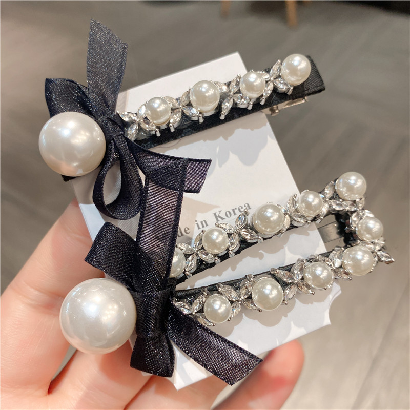 冰透闪亮水钻重工鸭嘴夹