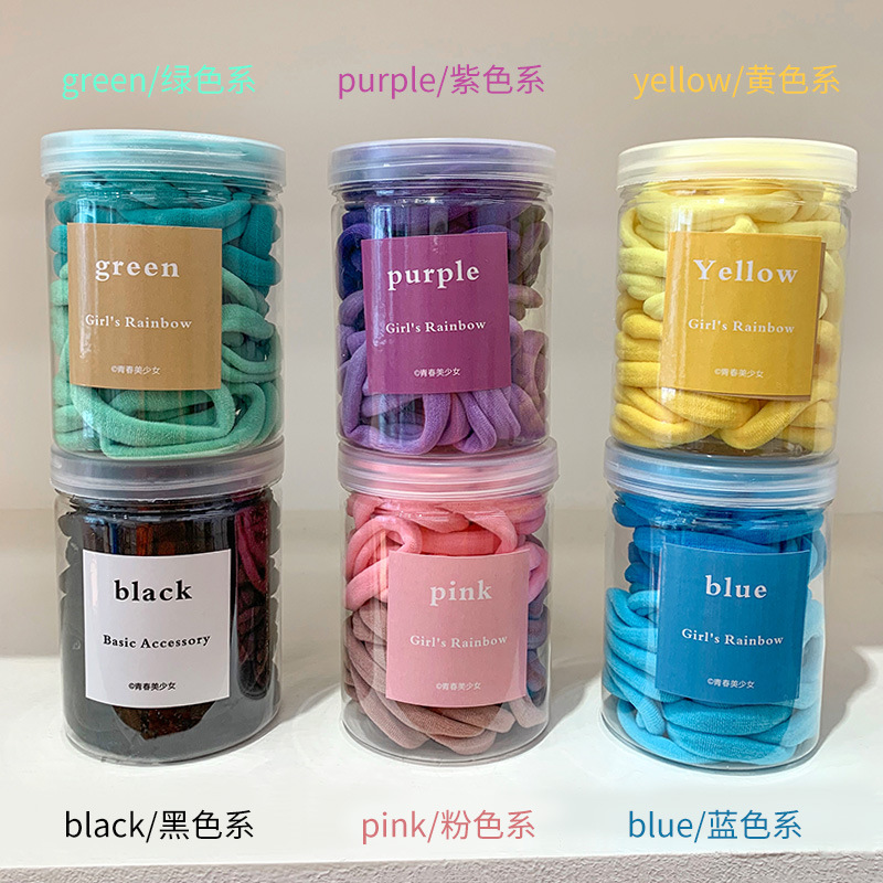 50条装~少女渐变无缝发卡发绳