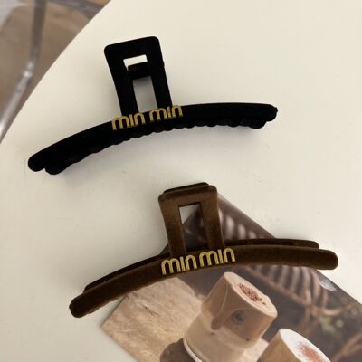 丝绒miu抓夹大号女秋冬抓夹