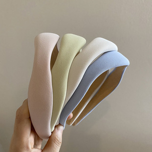 韩国不规则设计感波浪奶油色发箍夏季 百搭压发头箍发卡头饰