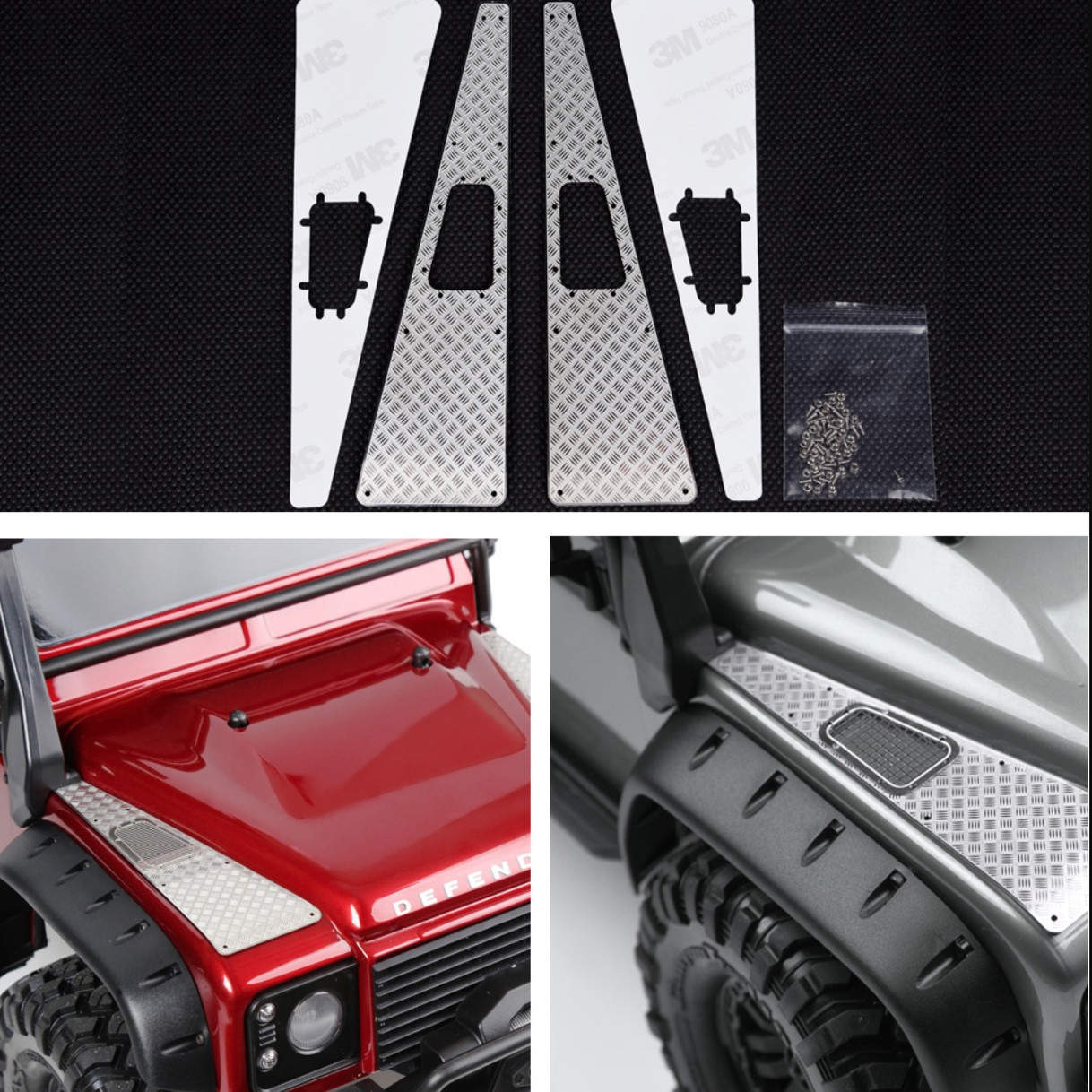 TRX4机盖金属防滑板进气格栅