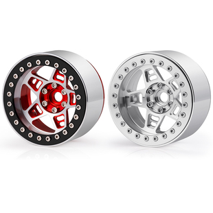 1/10攀爬车2.2寸铝合金轮毂 CNC 负值金属锁胎夹胎