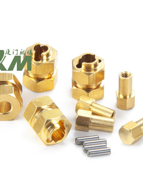 Axial 1/24 SCX24 90081黄铜结合器 配重接结合器单边加宽4MM