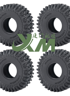 1/18 TRX4M 路虎烈马1寸胎皮轮胎 模型攀爬车64*24MM SCX24 FMS