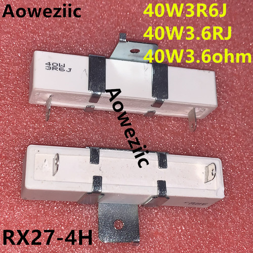 40W3R6J 40W3.6欧 3.6ohm 3.6ΩJ 瓦RX27-4H陶瓷水泥电阻5%带支架