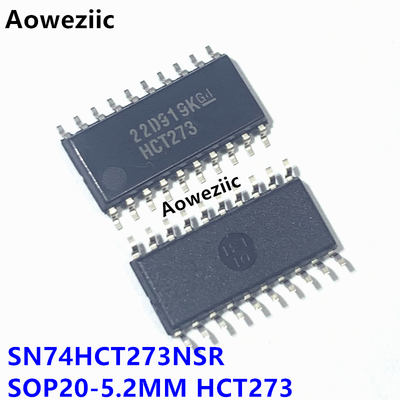 10个 SN74HCT273NSR SOP20-5.2MM HCT273 8位正边沿D型触发器进口