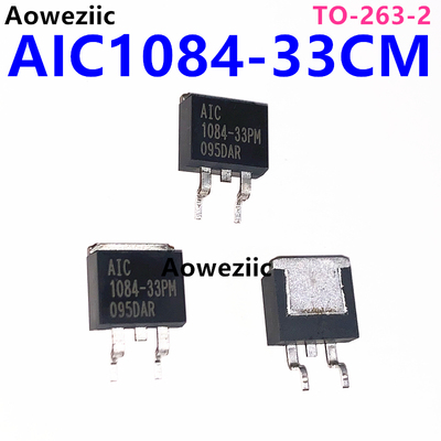 5个 AIC1084-33CM 1084-33CM 输出电压3.3V 贴片TO-263 稳压器