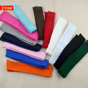 优质纯棉针织横机领扁机领螺纹V领口布料T恤领子袖口服装辅料罗纹