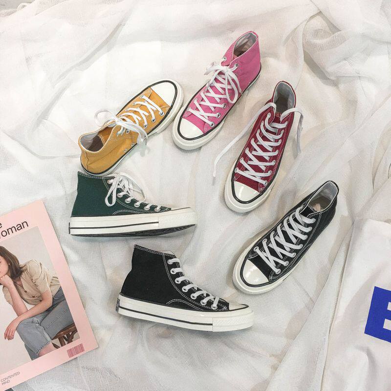 chic帆布鞋1970s复古情侣鞋秋冬学生休闲ins超火街拍原宿高帮球鞋在类目 流行男鞋, 帆布鞋中 - 来自Buy2taobao.com提供专业的淘宝代购服务