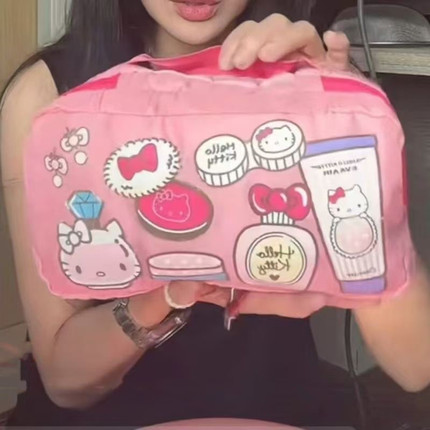2025新款helloKitty化妆包便携外出旅行大容量洗漱包手提收纳包