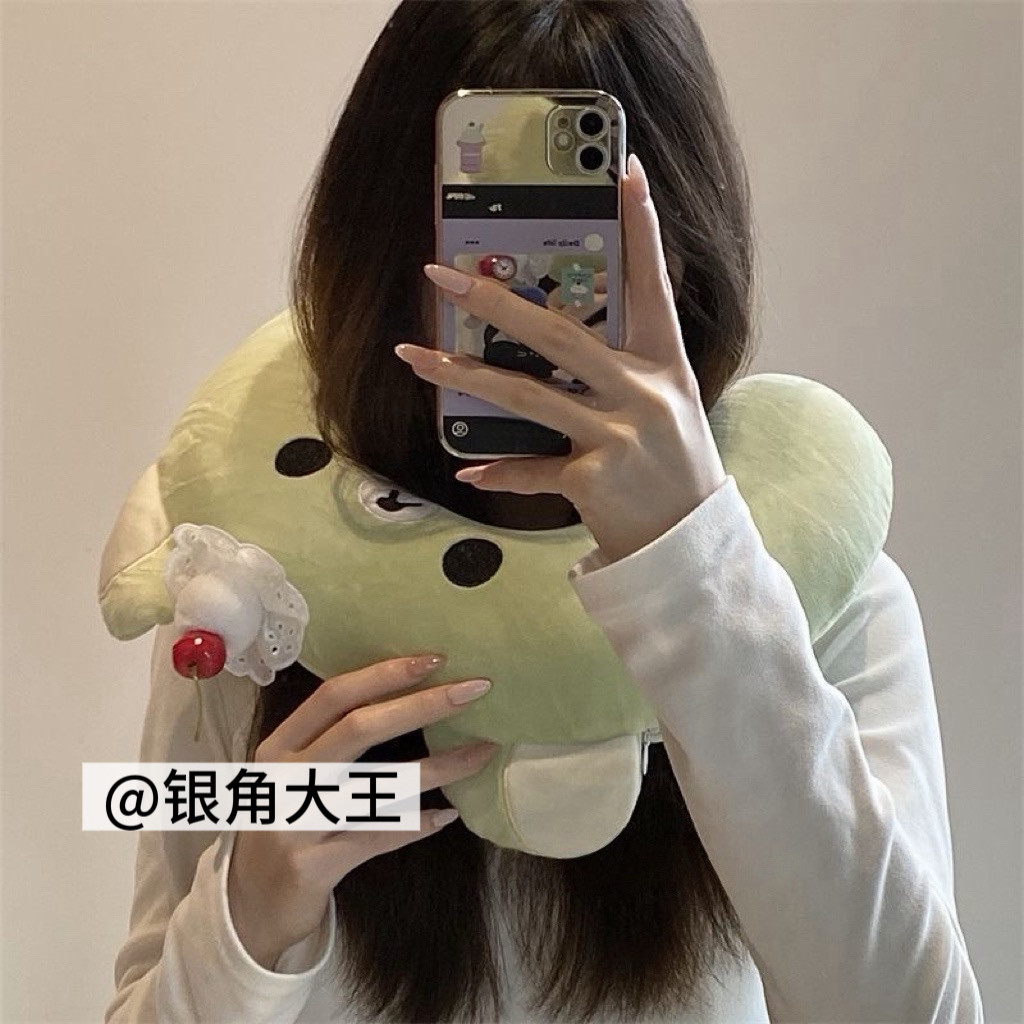 可爱小熊记忆棉u型枕护颈枕旅行便携长途脖子靠枕颈枕u形睡觉神器