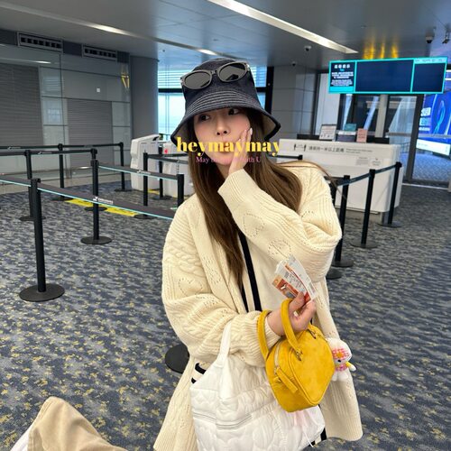 小牛津’复古牛仔渔夫帽盆帽双面戴春夏女款2025新款显脸小盆帽
