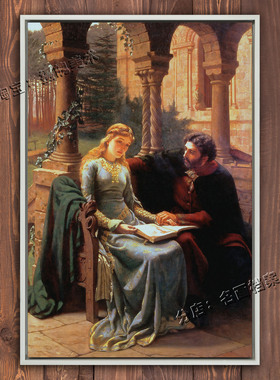 亚伯拉德和哀绿绮丝 Abelard and Pupil Heloise 赫洛伊斯 装饰画