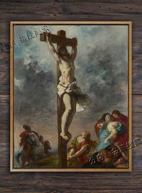 型架上的圣主 德拉克洛瓦  church paintings Delacroix 装饰壁画