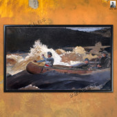 Saguenay 美国西部 River 萨格奈河 Winslow Homer 激流探险 挂画