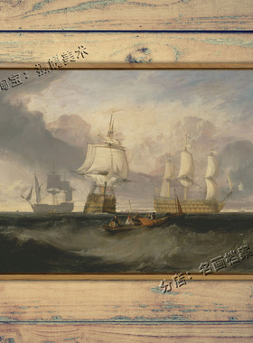 从特拉法尔加胜利返回 Victory Returning from Trafalgar 画透纳