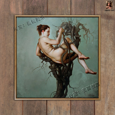 精英的游戏 IL GIOCO DELLE ELEADI 超现实油画 魔幻壁画奇幻挂画