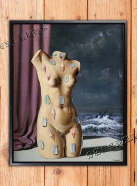 水滴 The Drop of Water 马格利特 magritte nude bust人体裸女画