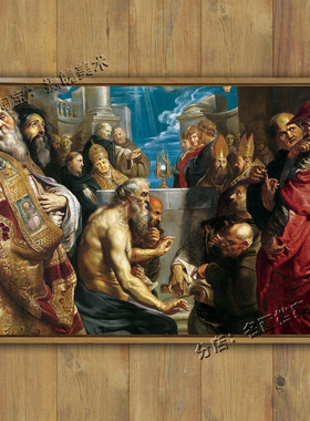 圣礼之争 The dispute about the Holy Sacrament 鲁本斯教会油画