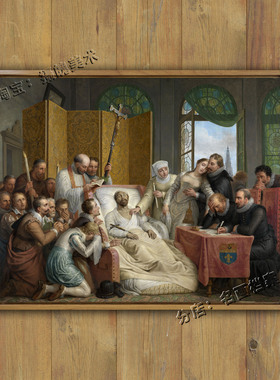 鲁本斯之死 Mattheus Ignatius van Bree 欧洲复古画博物馆复制品