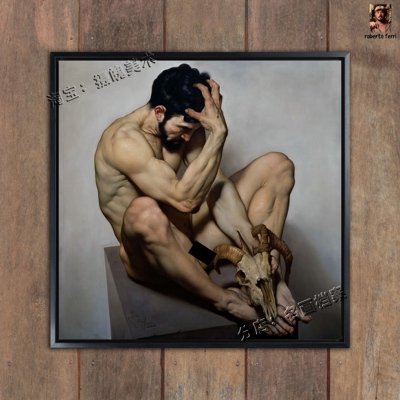 阴郁之火1 CUPO-FUOCO 男性裸体艺术画 人体健美现代肌肉形体挂画