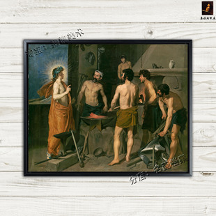 伐尔肯的熔炉 Vulcan's forge 火神星 罗马神话 委拉斯开兹油挂画