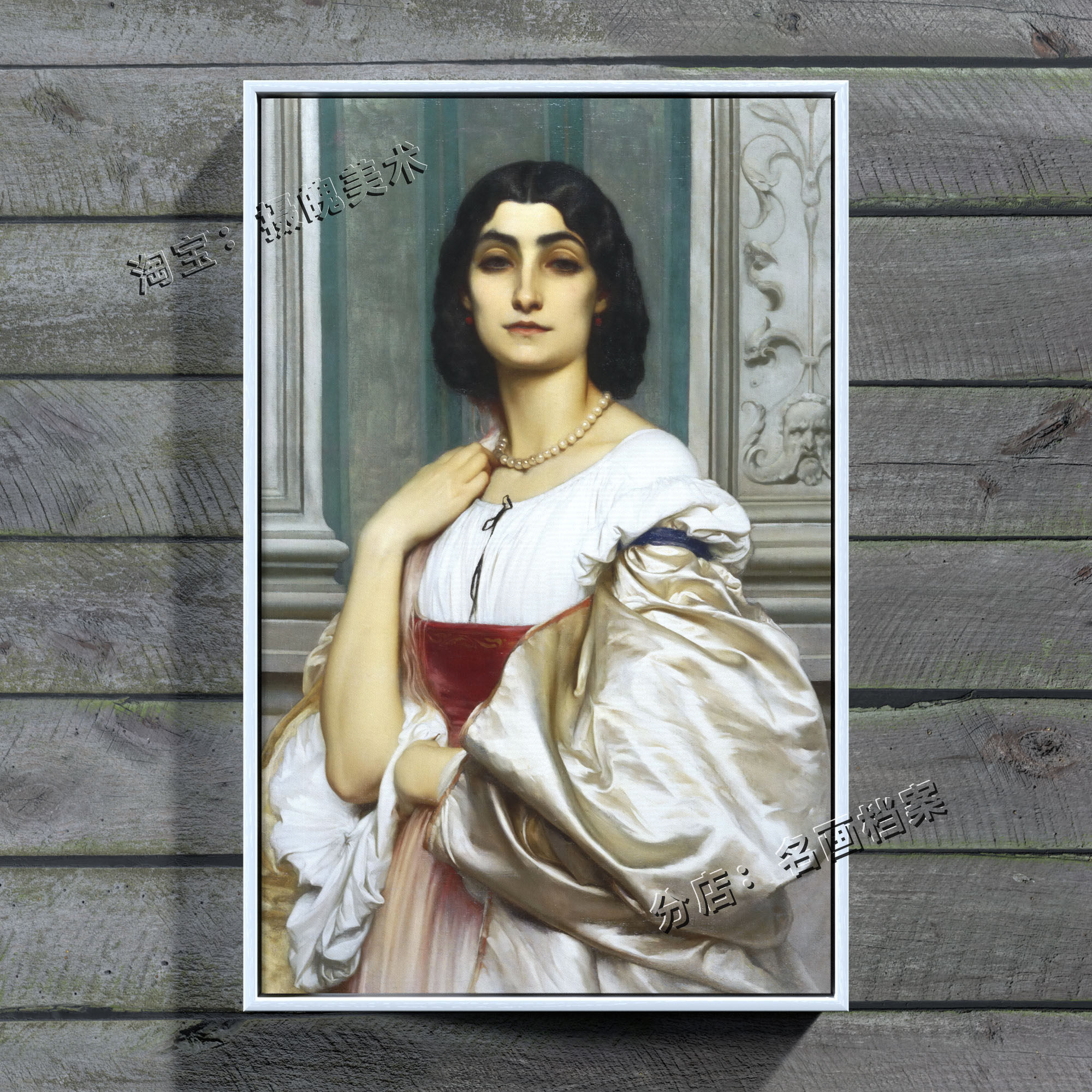 一个罗马女人肖像 la nanna 古典女人肖像画 莱顿 人物 油画 装饰