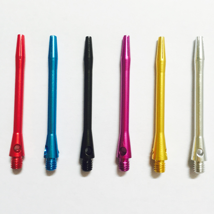 飞镖铝杆 口径5mm2BA螺旋 抗摔飞镖配件 纯色铝杆飞镖杆