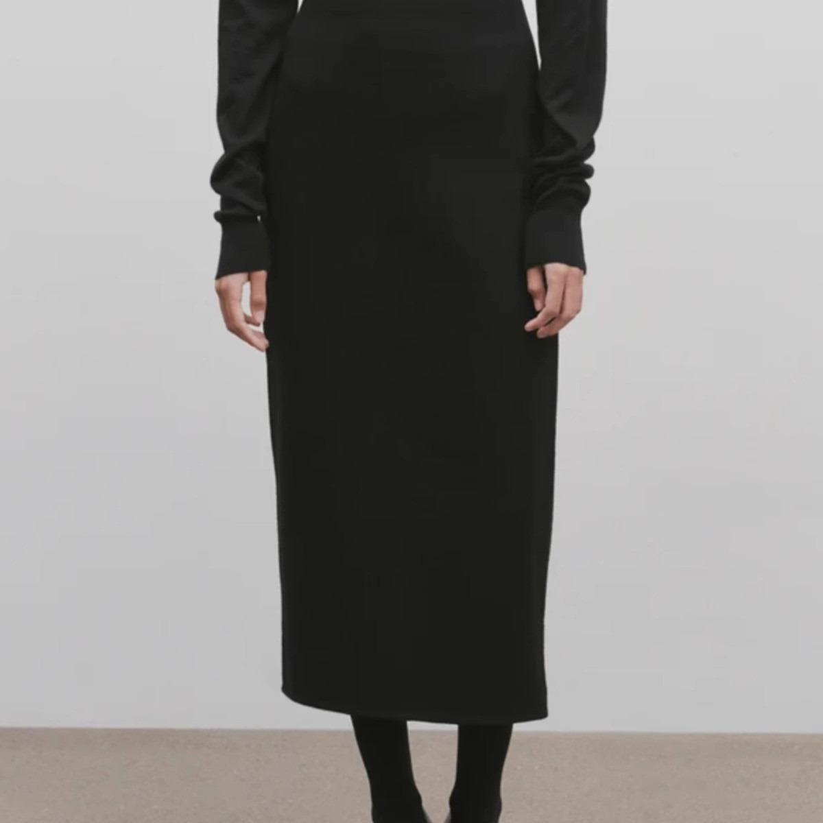 极简风row羊毛半身裙