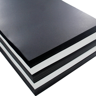 4K/200克/20张厚硬黑色卡纸白色卡纸儿童DIY手工制作绘画纸手工纸