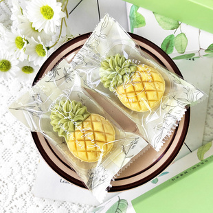 绿豆糕包装袋机封袋透明烘焙雪花酥玛德琳凤梨酥袋绿豆冰糕袋加托