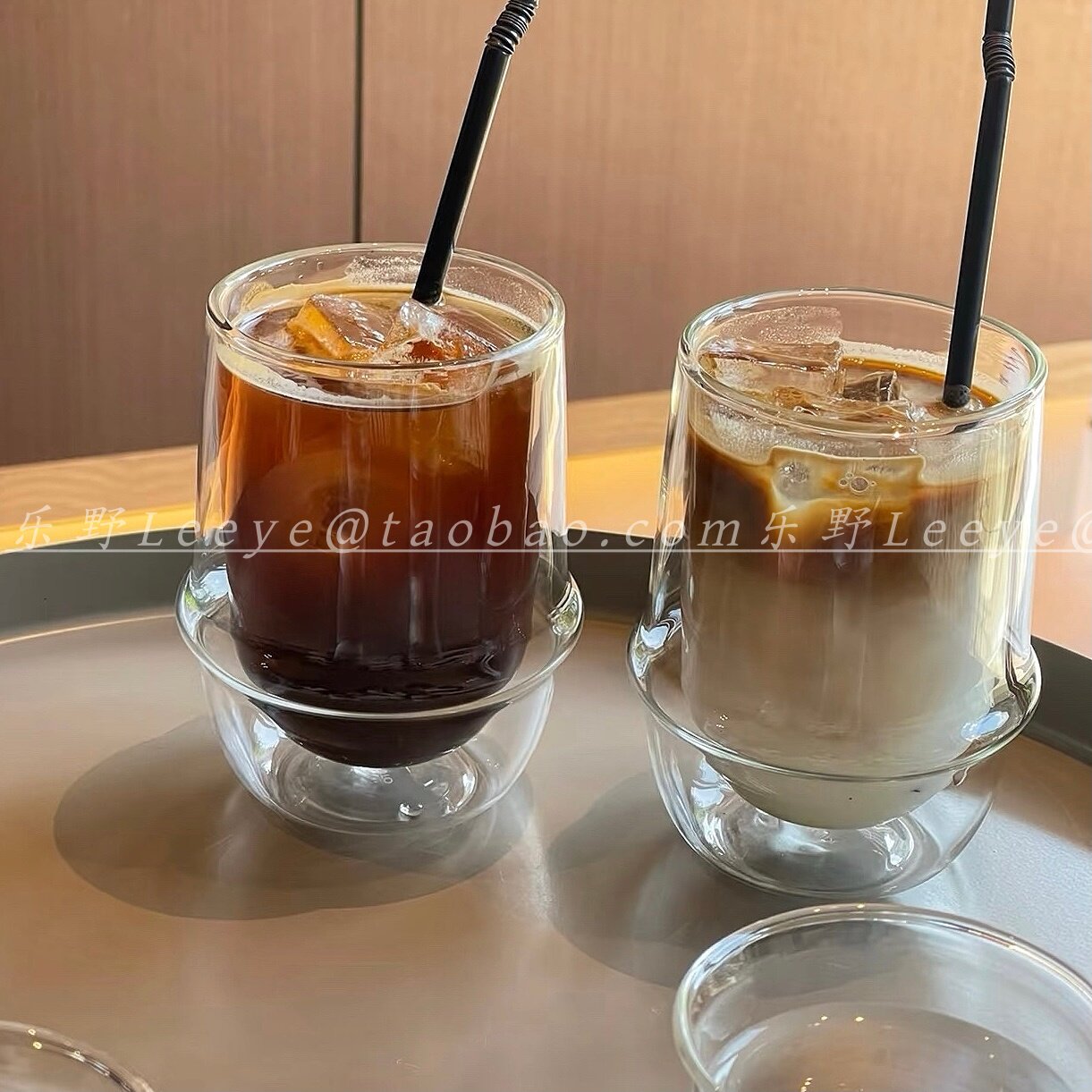 双层玻璃咖啡杯家用耐热防烫水杯