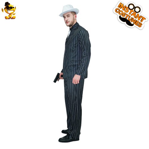 大男黑帮装cosplay服万圣节服装派对衣服化妆舞会演出服舞台装