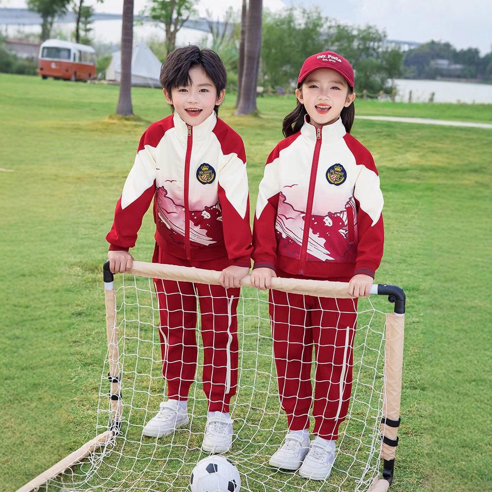 小学生夏季学院风班服儿童春秋运动会表演服幼儿园园服中国风校服