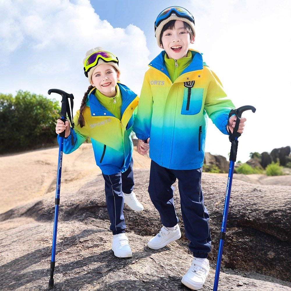 班服套装小学生校服春秋款儿童冲锋衣运动服三件套秋冬幼儿园园服