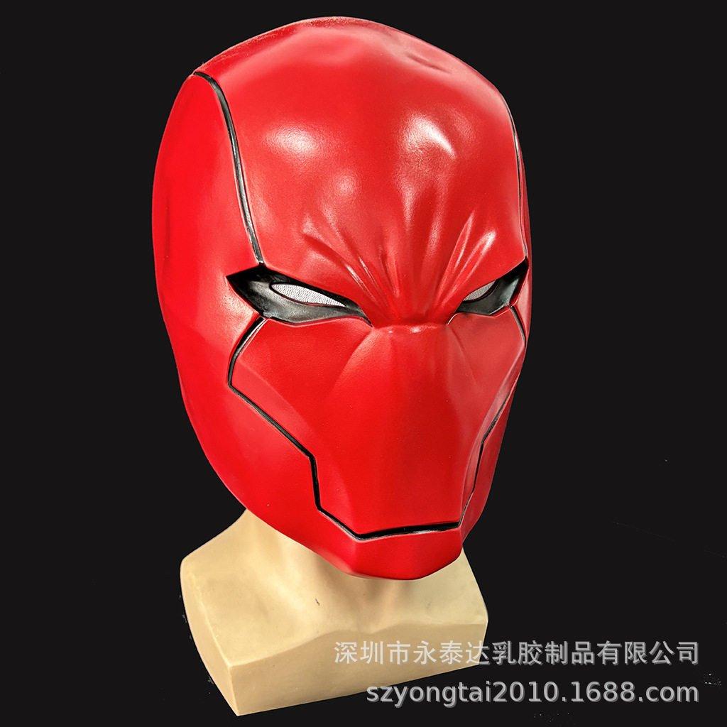 蝙蝠侠暗骑士崛起红影迷踪 万圣节丧尸火魔头套新款服装道具