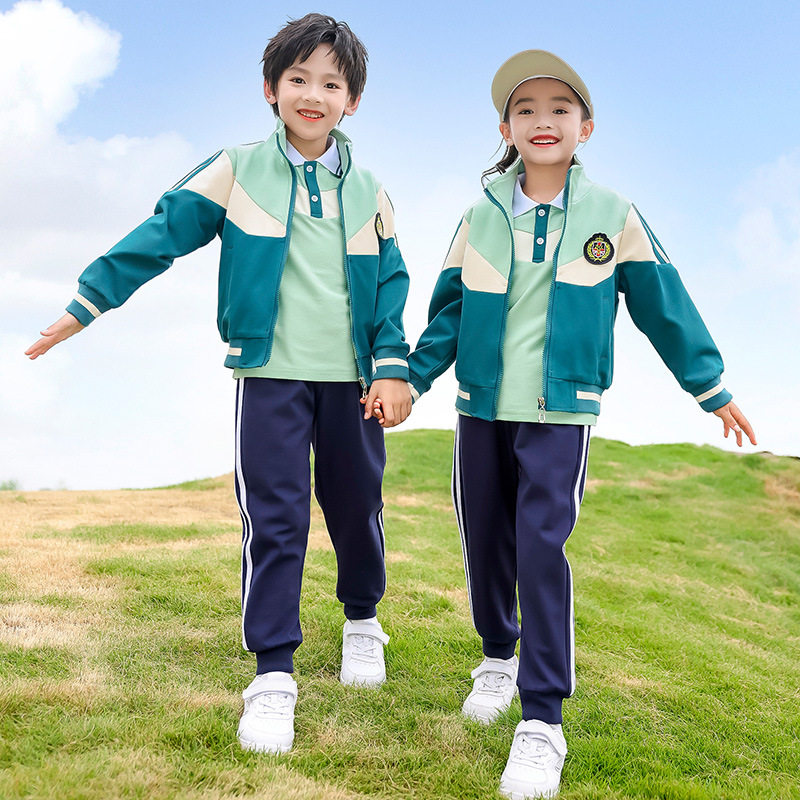 小学生校服套装春秋儿童班服英伦学院风秋季幼儿园园服老师三件套