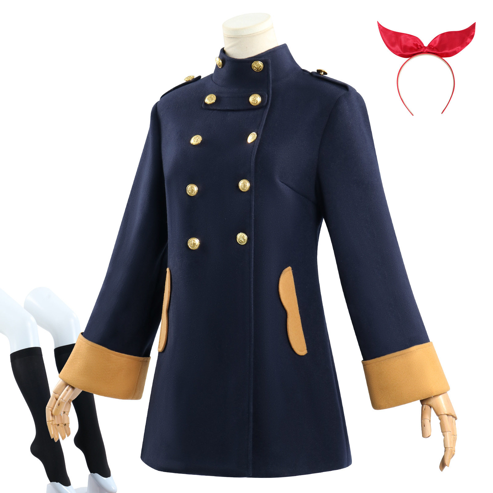 偶像活动cos服星光学园星宫莓冬季校服cosplay冬装外套毛呢大衣