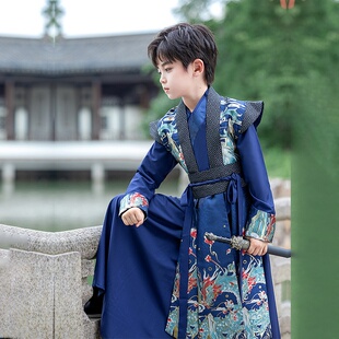 男童汉服2025秋冬新款原创儿童古装明制侠客公子古风帅气男孩唐装
