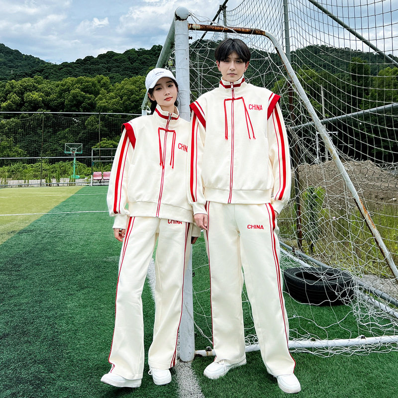 中小学生校服春秋套装长袖运动会开学季初中高中两三件套毕业班服