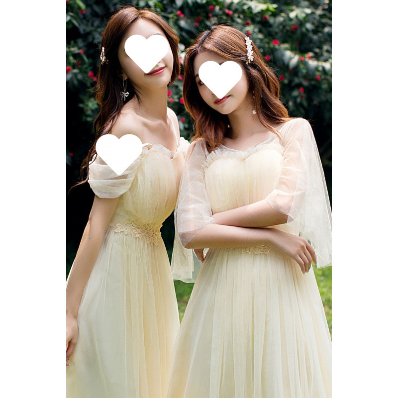 伴娘服2025新款高级感姐妹团轻奢小众成人礼高端主持人晚礼服