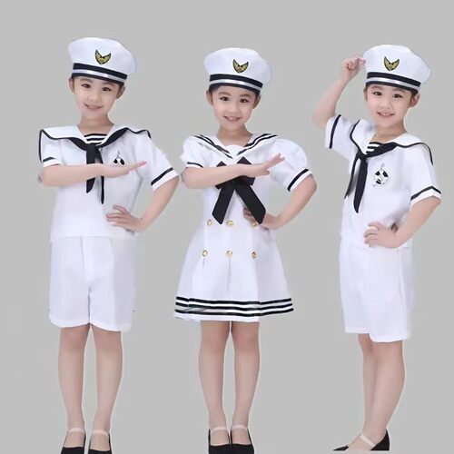 新款儿童小海军男女表演服升旗手国旗演出礼服舞蹈演出服合唱套装