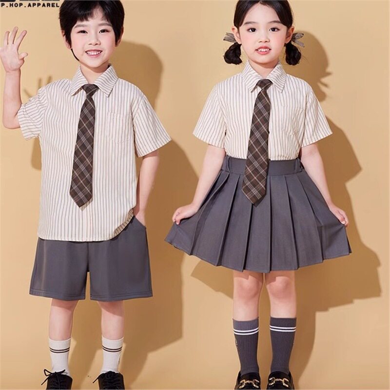 2026新款儿童啦啦队表演服幼儿园舞蹈服小学生学院风演讲服