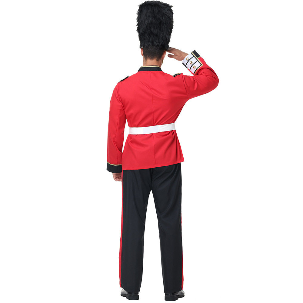 万圣节服装英国皇家卫队成人男舞台演出服皇室侍卫cosplay仪仗队