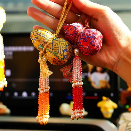 2026新款马年车载挂件春节过年入户门把手葫芦福字挂饰新年装饰品