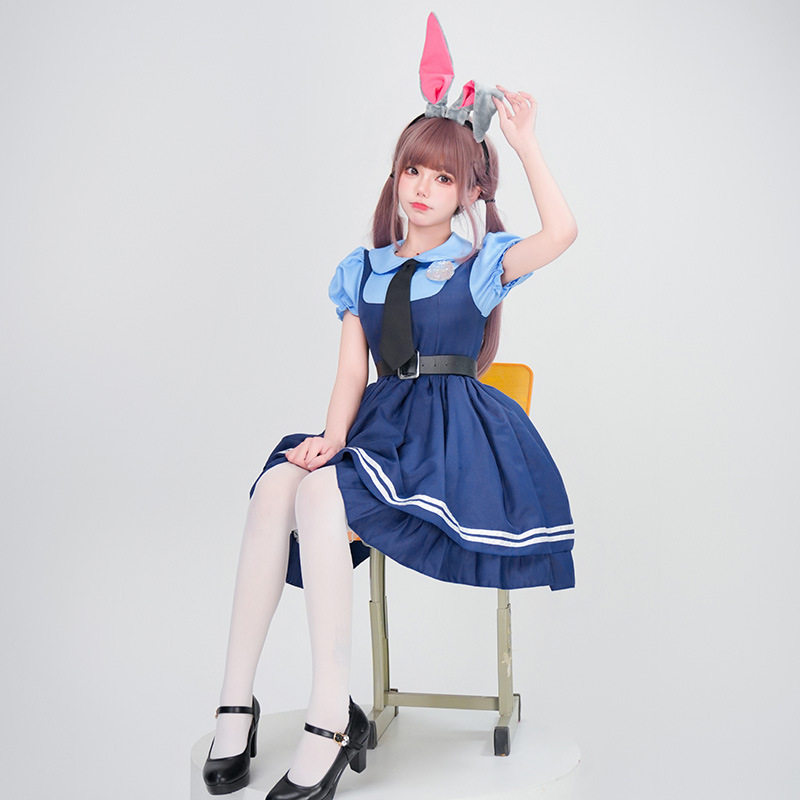 疯狂动物城朱迪兔子警官cos成人服装万圣节cosplay舞台表演出服装