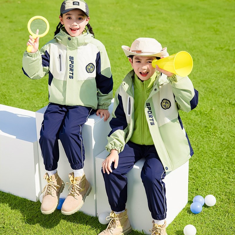 幼儿园园服春秋装儿童校服套装小学生秋冬班服运动服冲锋衣三件套